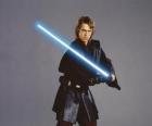 Küçük Anakin Skywalker onun kılıcı ile